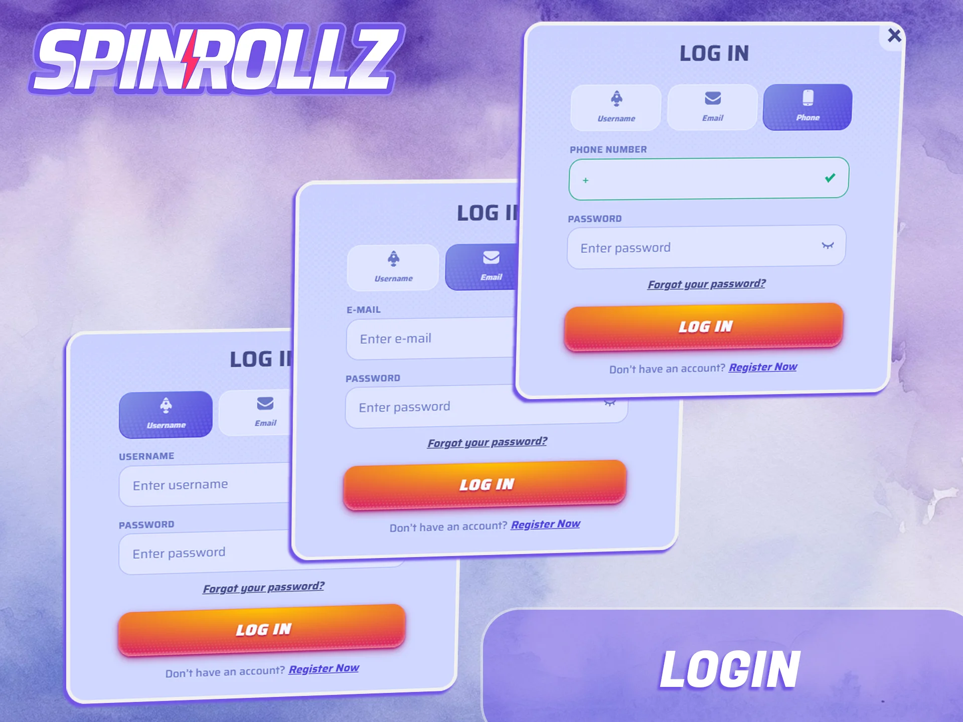 Acceda ahora a su cuenta en Spinrollz.